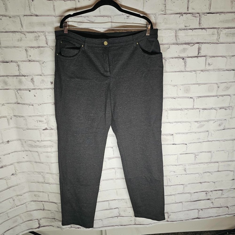 Chicos Charcoal Gray Pants Size 3